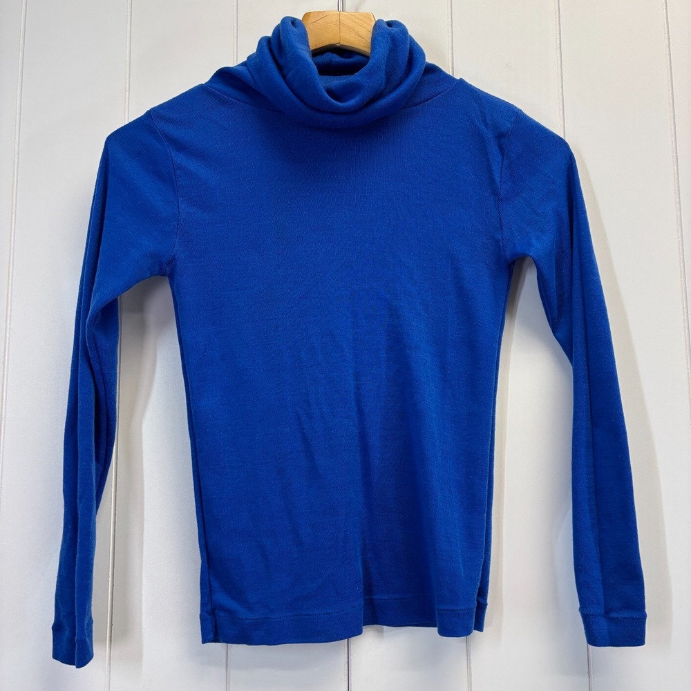 Vintage Gap Womens 70s 80s Fitted Turtleneck Sweater Size S Classic Lightweight